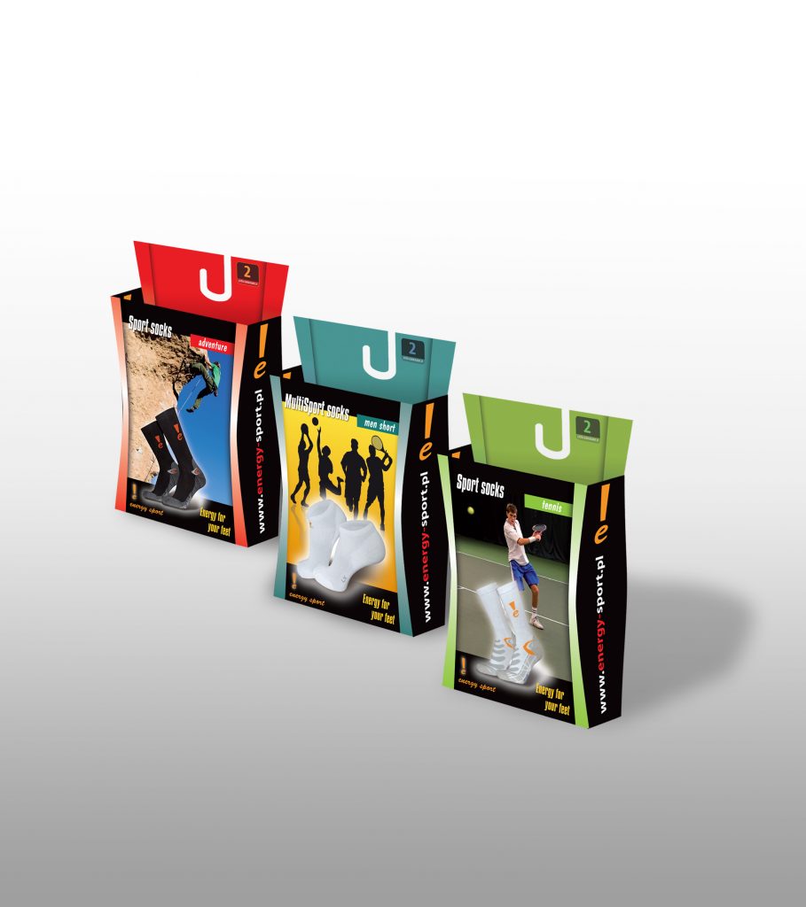 Sport socks package designs