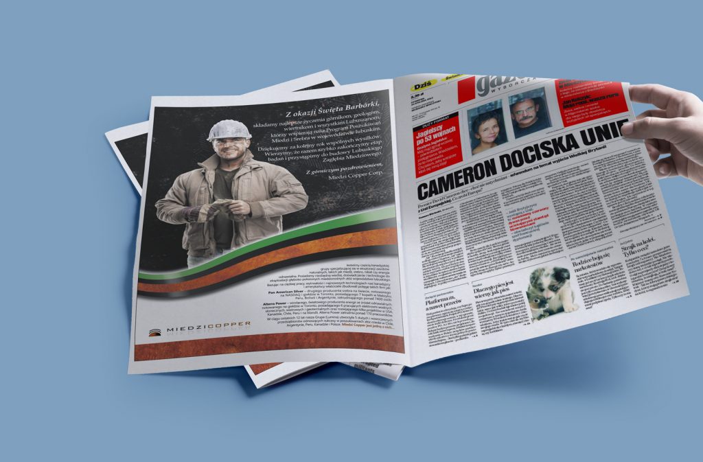 MiedziCopper newspaper campaign